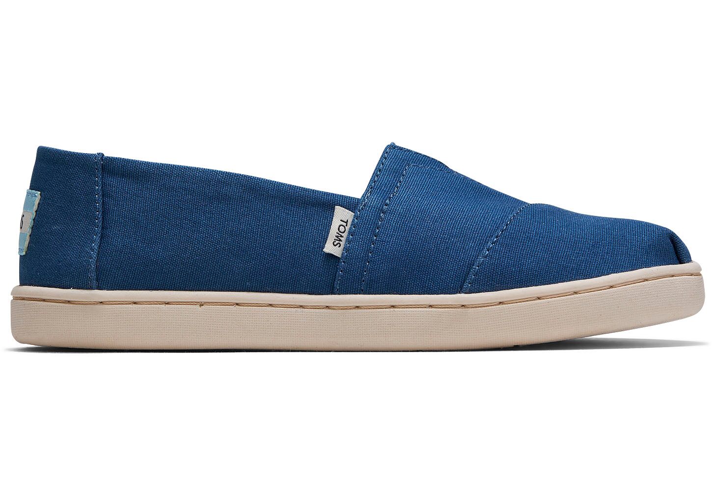 Toms Classics Plant Dye Canvas - Kids Alpargata Espadrilles - Indigo - NZ - 102567MGO